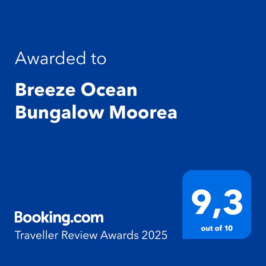 Breeze Ocean Bungalow Moorea Eksteriør bilde